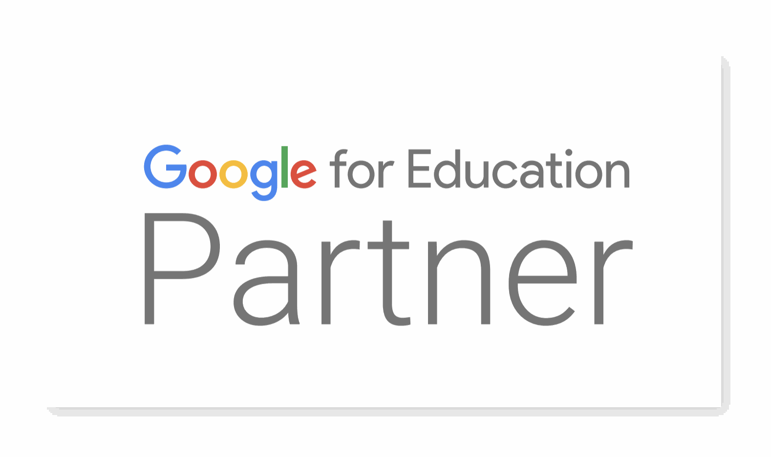 Google for Education partner Logo